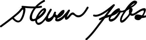 Steve Jobs signature Steve Jobs signature